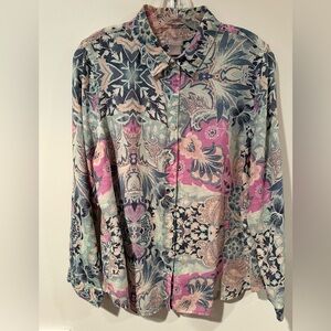 Chico's Multicolor Floral Blouse